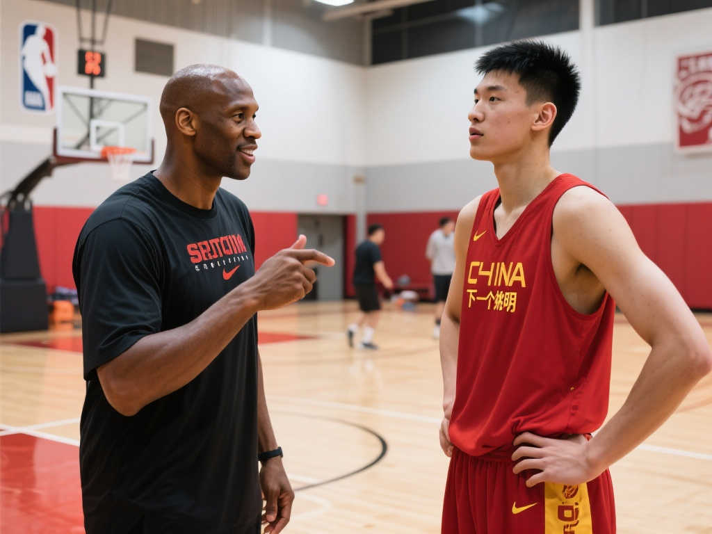 赴美特训巧遇皮蓬，训练师盛赞杨瀚森为'新姚明'！